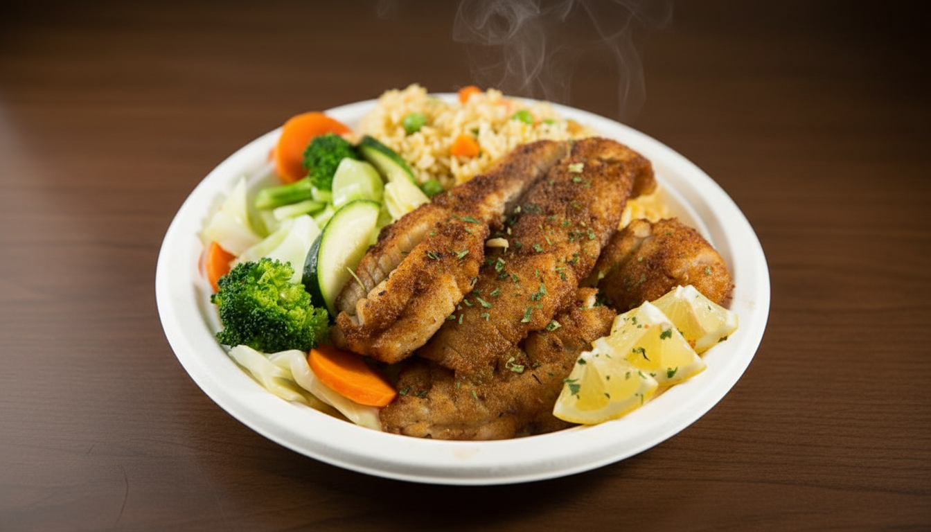 Fried Protein and Rice